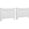 Sale Lämpöpatterin suojat 2 kpl valkoinen 112x19x81,5cm mdf Patterinsuojat