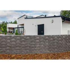 Online Lohkomuurikivipari Lakka 480x200x100 mm ja 80x200x100 mm musta Muurikivet
