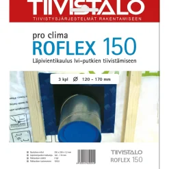 Läpivientikaulus Roflex 150 LVI-putken kaulus 120-170mm putkelle 3 kpl/pkt*Tiivistalo Sale