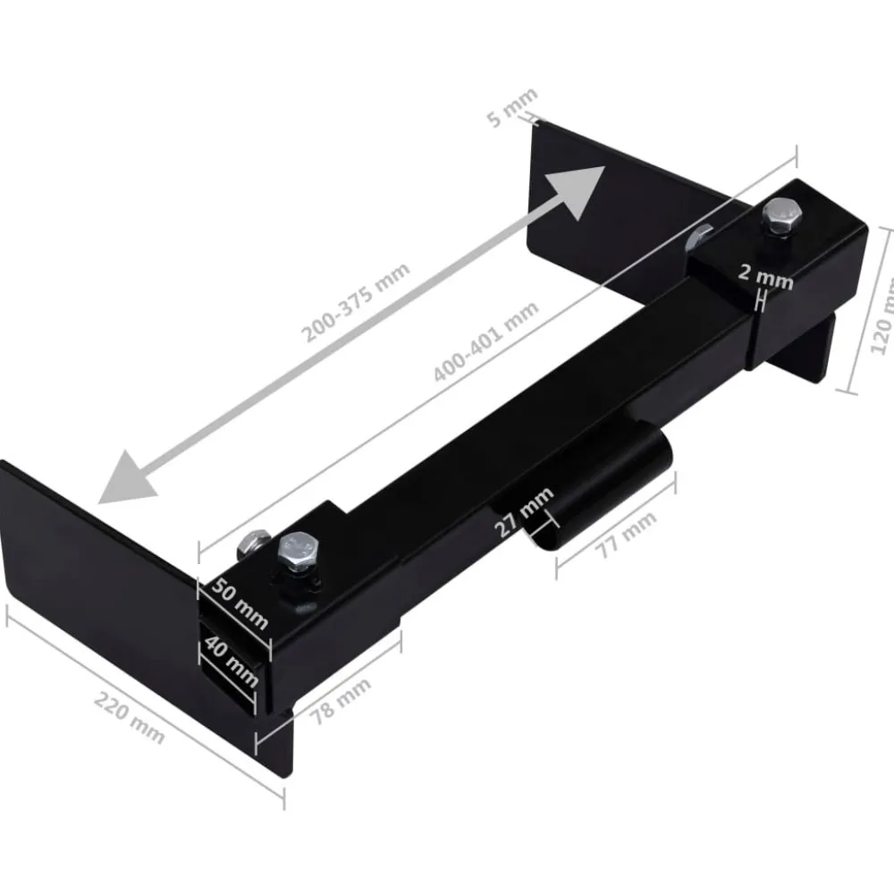Lumiaura-adapteri ruohonleikkuriin musta (46893)*FinePRICE Online