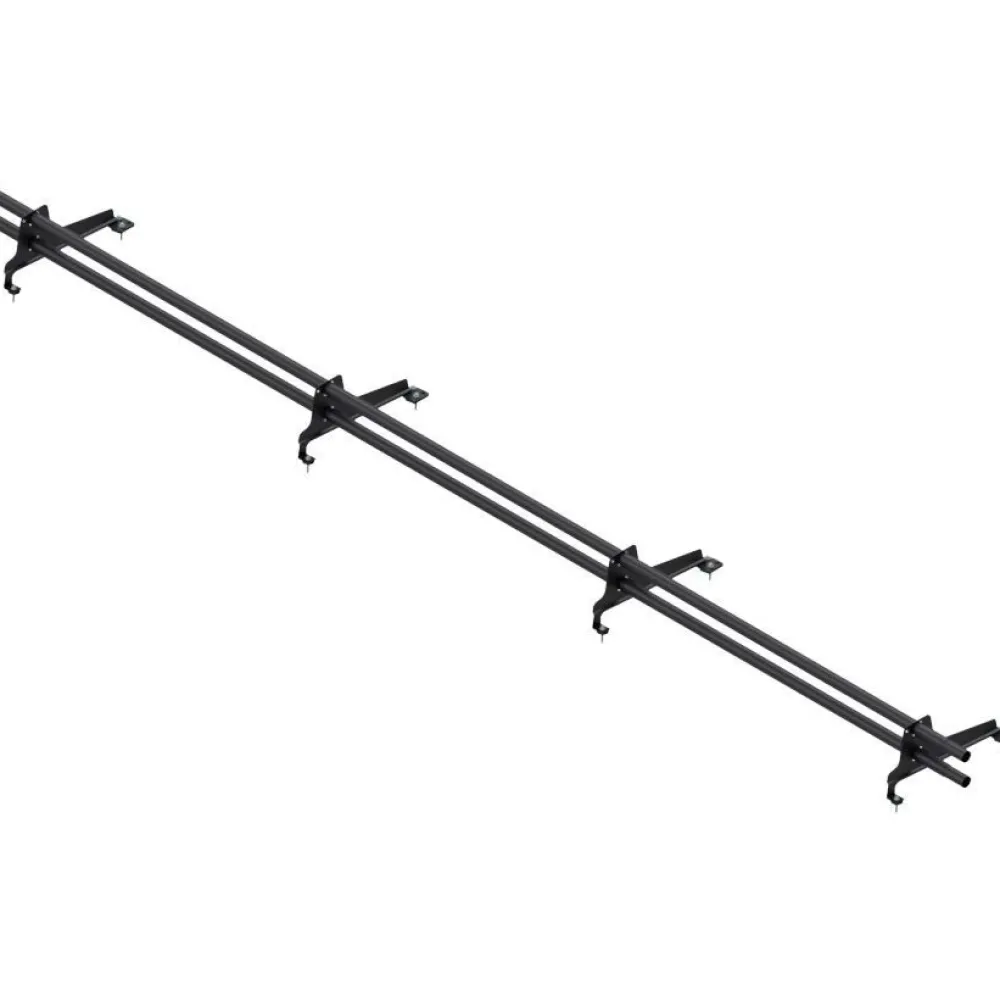 Lumiestepaketti , tiilikuvioiduille teräskatoille (Muotokate 350), 3m, 2 lumiesteputkea + asennussarja, eri värejä Kattoturvatuotteet