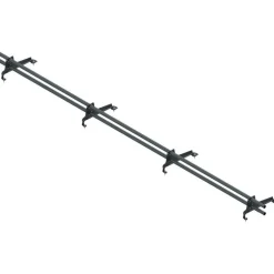 Lumiestepaketti , tiilikuvioiduille teräskatoille (Muotokate 350), 3m, 2 lumiesteputkea + asennussarja, eri värejä Kattoturvatuotteet