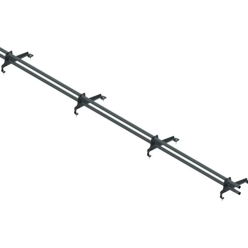 Lumiestepaketti , tiilikuvioiduille teräskatoille (Muotokate 350), 3m, 2 lumiesteputkea + asennussarja, eri värejä Kattoturvatuotteet