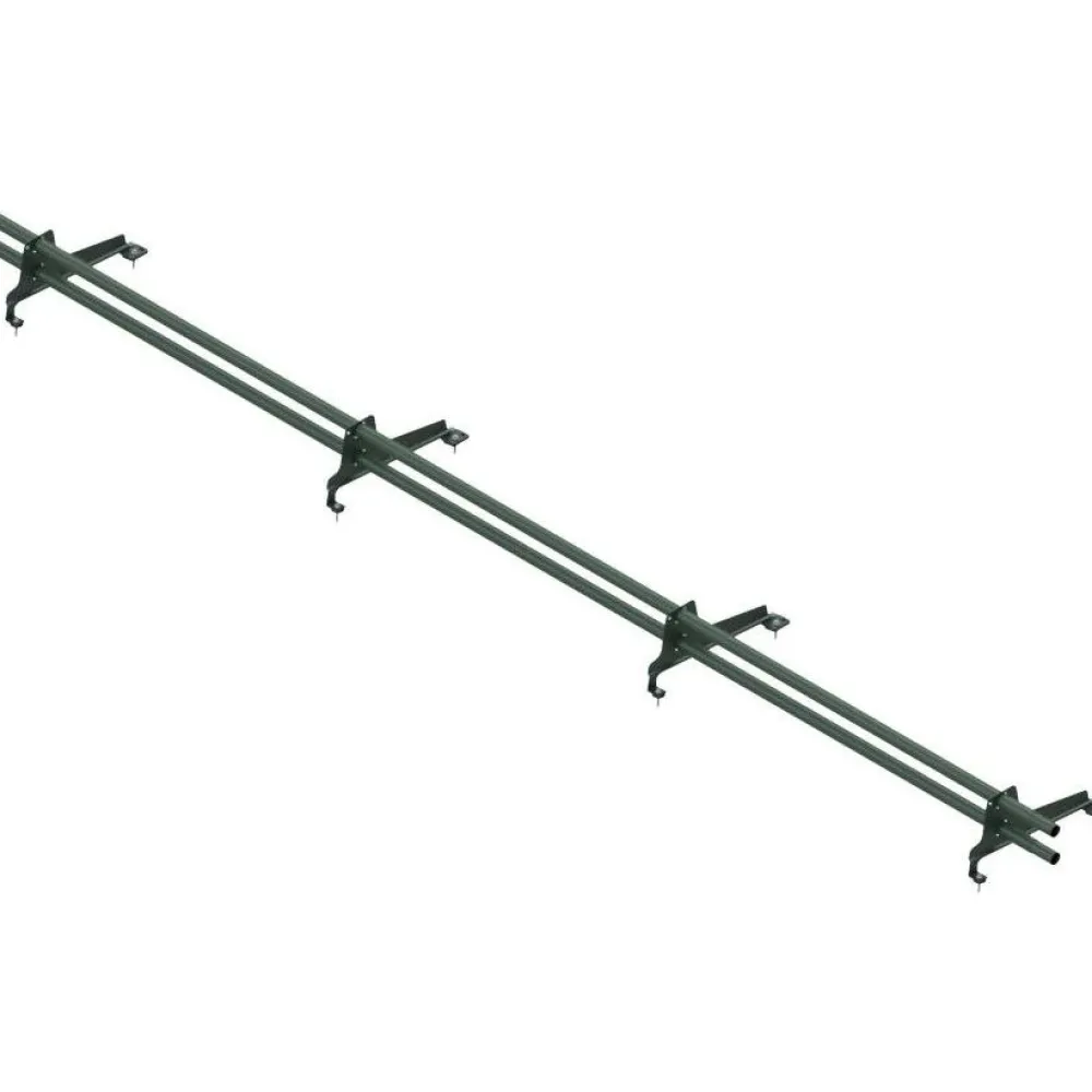 Lumiestepaketti , tiilikuvioiduille teräskatoille (Muotokate 350), 3m, 2 lumiesteputkea + asennussarja, eri värejä Kattoturvatuotteet