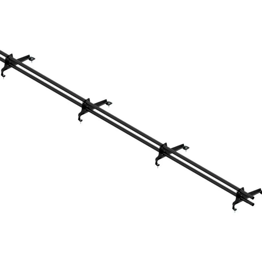 Lumiestepaketti , tiilikuvioiduille teräskatoille (Muotokate 350), 3m, 2 lumiesteputkea + asennussarja, eri värejä Kattoturvatuotteet