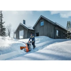 Lumilinko ST 376 sähköstartilla + lämpökahvat*Husqvarna Outlet