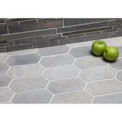Hot Luonnonkivilaatta Picket Light Grey Marble, 100x200mm Marmorilaatat