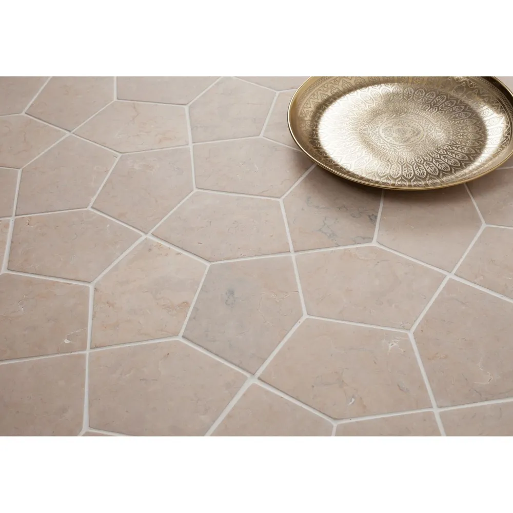 Best Luonnonkivilaatta Pentagon White, 150x100mm Marmorilaatat