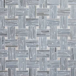 New Luonnonkivimosaiikki Parquet, liuskekivi ja marmori verkolla, 300 x 300 mm Mosaiikkilaatat