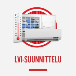 Online LVI-suunnittelu uusi talo 1-kerroksinen/max. 100m2 Talon Suunnittelu|Lvi-Suunnittelu