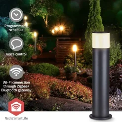 Älypylväsvalaisin ZBLOP10RGBW Smartlife ZigBee musta*Nedis Hot