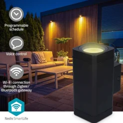 Clearance Älyseinävalaisin BTLOW05RGBW Smartlife Bluetooth musta Älyvalaisimet Ulos