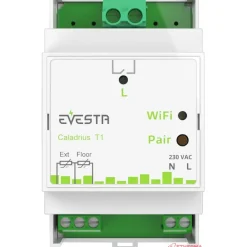 Älytermostaatti pörssisähköohjauksella Evesta Caladrius T1, wifiohjelmoitava, 1-vaihe 1x16A*Etherma Outlet