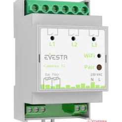 Discount Älytermostaatti pörssisähköohjauksella Evesta Caladrius T3, wifiohjelmoitava, 3-vaihe 3x16A Älytermostaatit