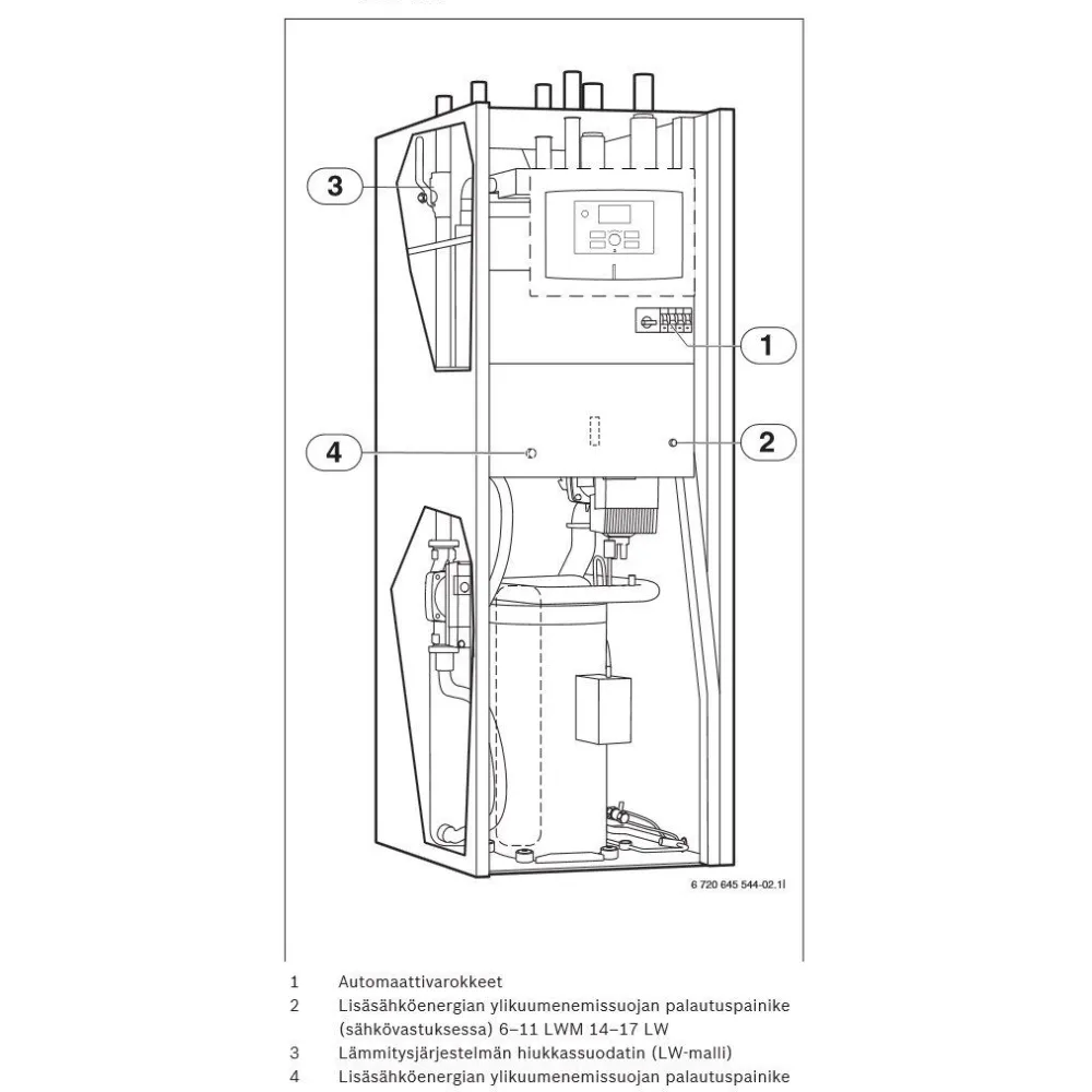 Maalämpöpumppu Bosch Compress 5000 LW 7 kW*Bosch Home Comfort Clearance