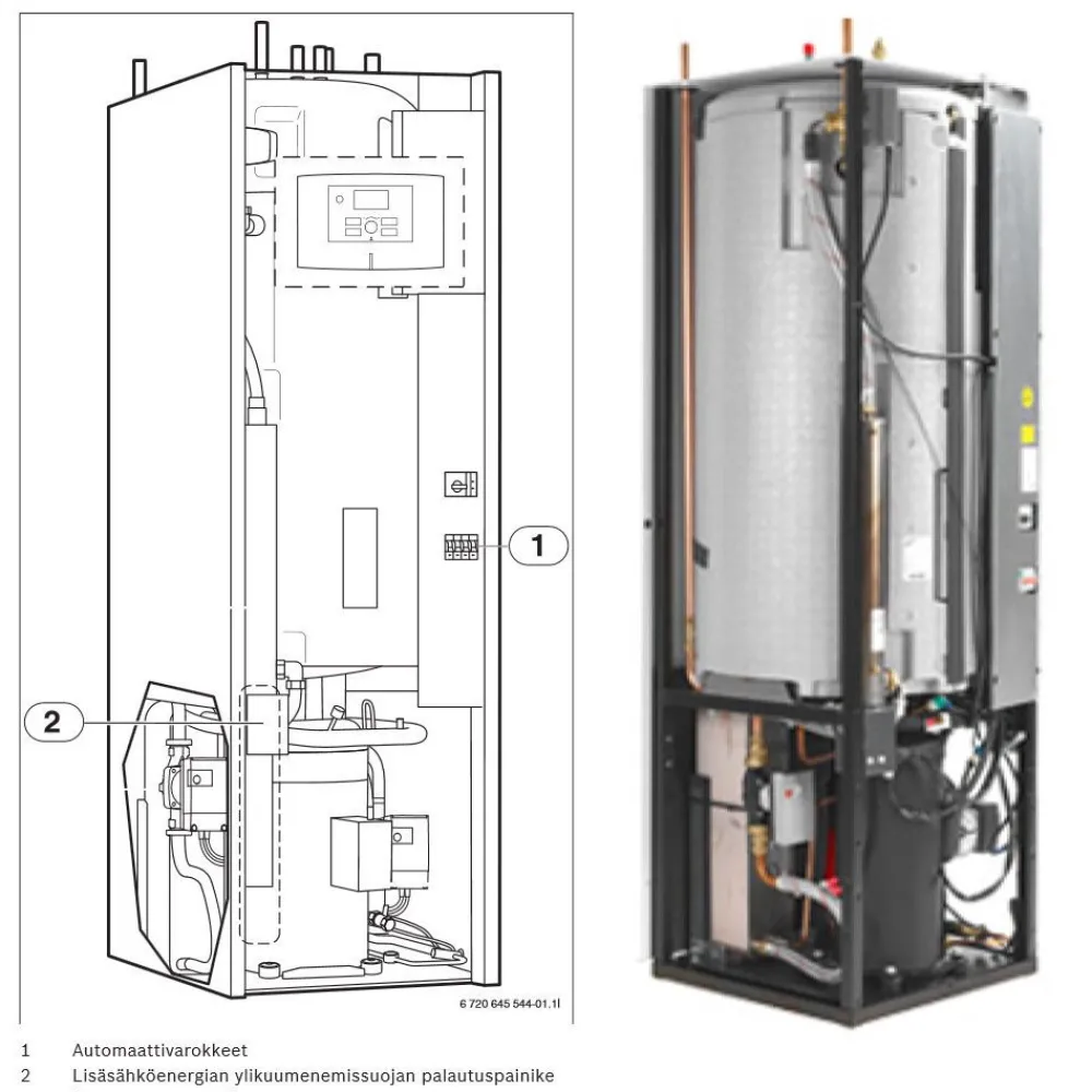Clearance Maalämpöpumppu Bosch Compress 5000 LW/M 9 kW Maalämpöpumput