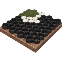 Maaperäkenno Gardenedge Grid 40, 52x52x4cm*JABO