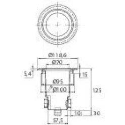 Maavalaisin HOLM - HOLM TERASSIAVAL. IP65 GU10*Airam Hot