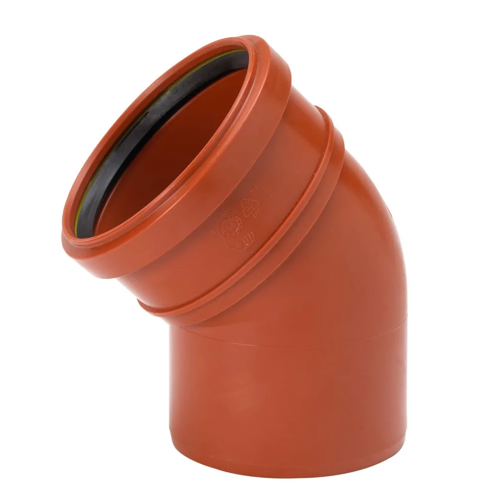 Clearance Maaviemärin kulmayhde PVC 200x45° Pvc-Putket