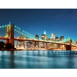 Maisematapetti Sparkling Brooklyn Bridge, eri kokoja*Artgeist Online