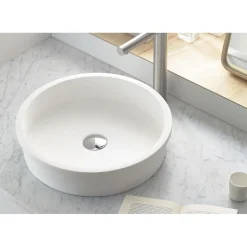 Malja-allas Belted, Ø420mm, mattavalkoinen*Bathco New