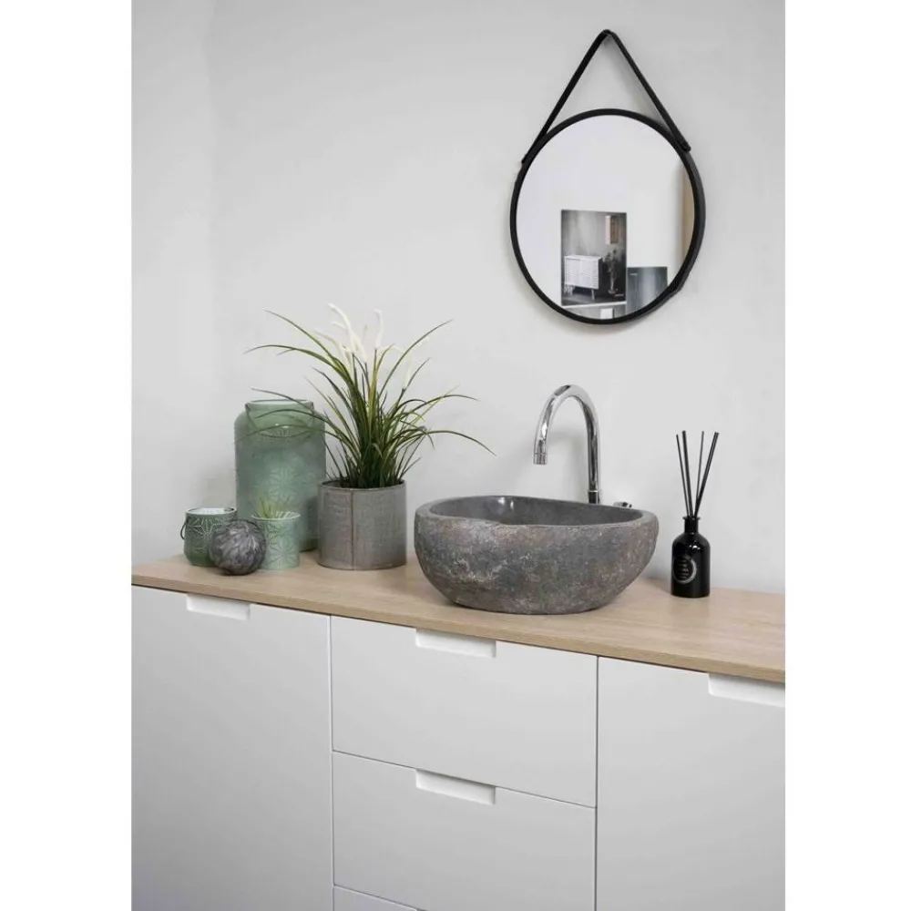 Discount Malja-allas Donau, 350x400x150mm, jokikivi, harmaa Malja-Altaat