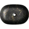 Malja-allas Caleo 60x42cm, musta marmori*Interia Discount