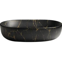 Malja-allas Caleo 60x42cm, musta marmori*Interia Discount