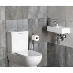Sale Malja-allas Minos Cloakroom 400x220 mm vasen valkoinen Seinään Kiinnitettävät Altaat