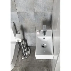 Sale Malja-allas Minos Cloakroom 400x220 mm vasen valkoinen Seinään Kiinnitettävät Altaat