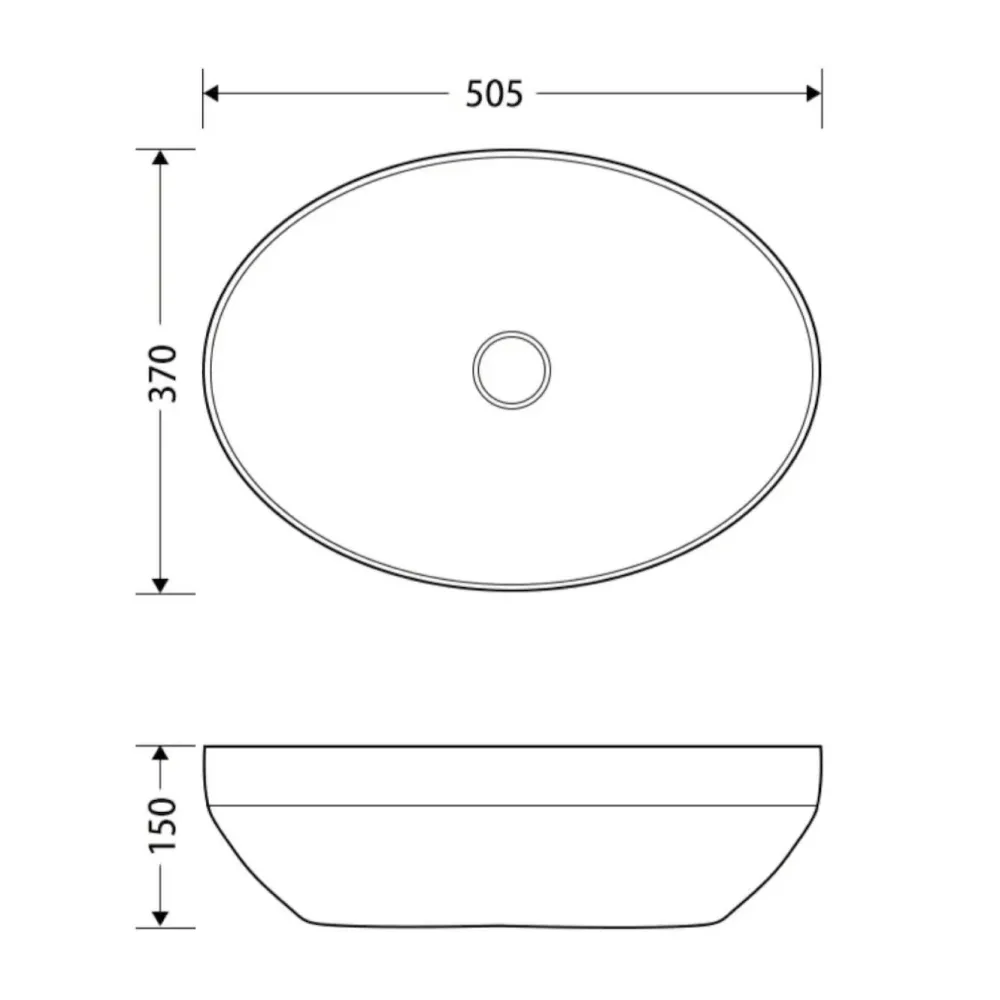 Malja-allas 50361, 505x370 mm, valkoinen*Interia Online