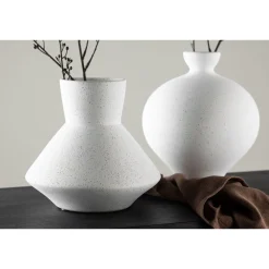 Clearance Maljakko Rellis, ø22cm, valkoinen Maljakot