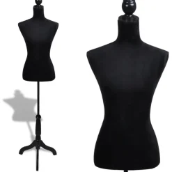 Clearance Mallinukke torso nainen musta räätälin mannekiini Harrastusvälineet