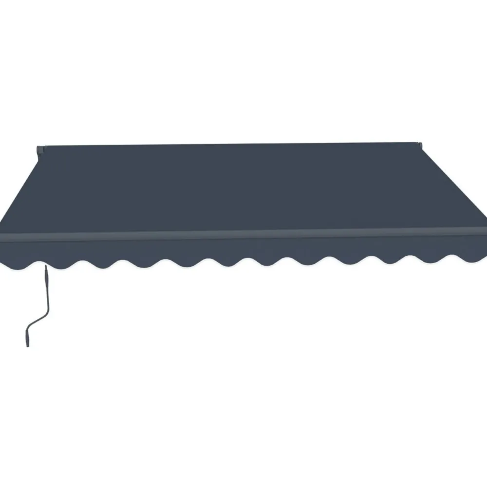 Outlet Markiisi , 2,95x2,5 m, tummanharmaa Markiisit