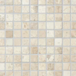 Marmorimosaiikki Square White, verkolla, 30 x 30 mm*Qualitystone Hot