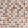 Marmorimosaiikki Square Terra-Mustard-White, verkolla, 20 x 20 mm*Qualitystone Outlet