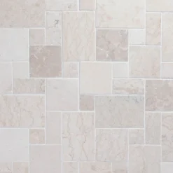 Hot Marmorimosaiikki French Pattern White, verkolla Mosaiikkilaatat