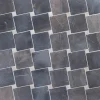 Clearance Marmorimosaiikki Diagonal Gray-White, verkolla, 100x100/20x20 mm Mosaiikkilaatat