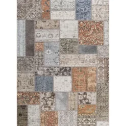 Matto Patchwork ruskea monivärinen*Benina New