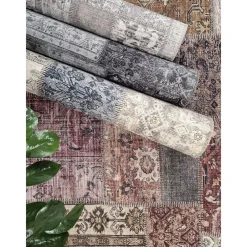 Matto Patchwork ruskea monivärinen*Benina New