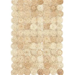 Discount Matto Pyörre 160x230 cm luonnonvärinen Terassimatot