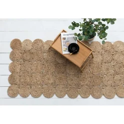 Discount Matto Pyörre 160x230 cm luonnonvärinen Terassimatot