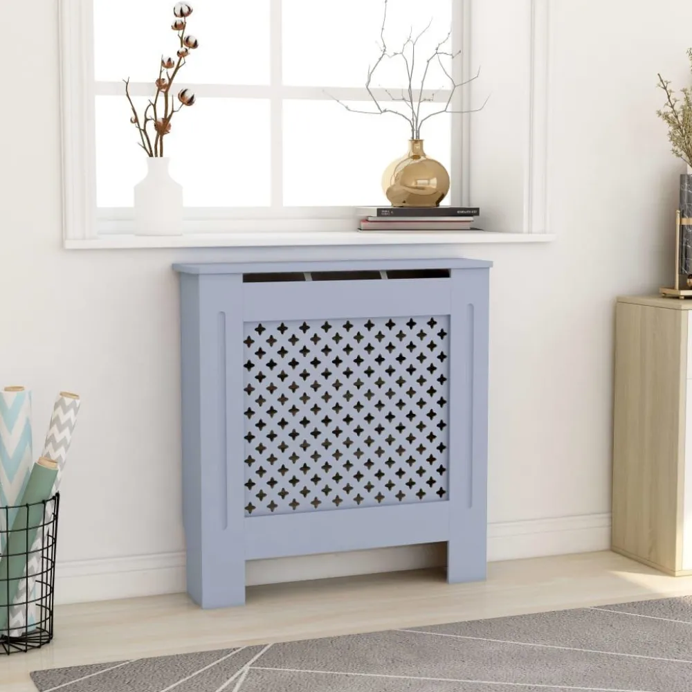 Mdf lämpöpatterin suoja harmaa 78 cm*FinePRICE Outlet