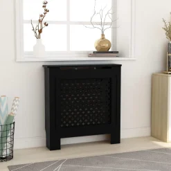 Discount Mdf lämpöpatterin suoja musta 78 cm Patterinsuojat