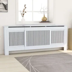 Mdf lämpöpatterin suoja valkoinen 205cm*FinePRICE Discount