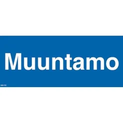 Merkintäkilpi "Muuntamo", 30x12cm*Suomen Turvakauppa Outlet