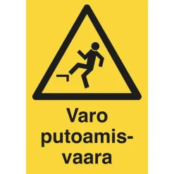 Discount Merkintäkilpi "Putoamisvaara", 20x30cm Kyltit Ja Varoitustarrat
