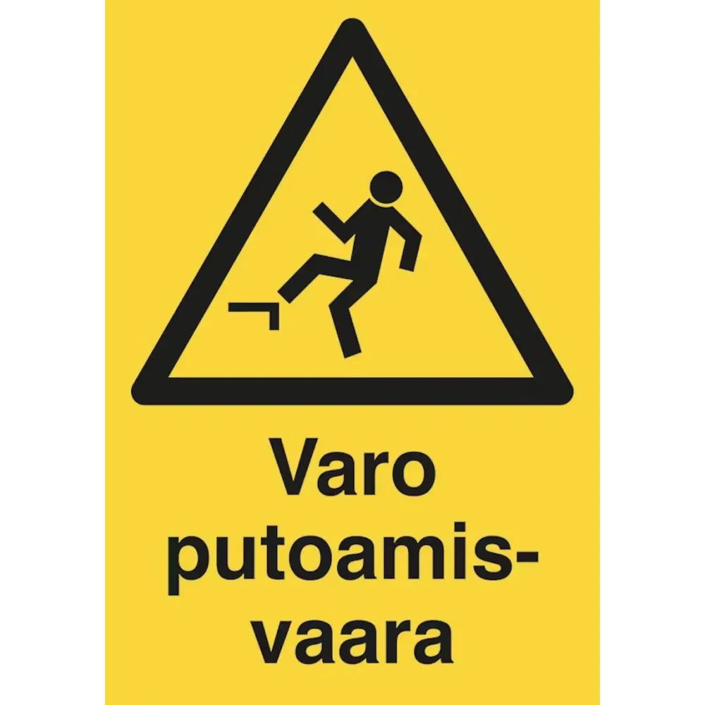 Discount Merkintäkilpi "Putoamisvaara", 20x30cm Kyltit Ja Varoitustarrat