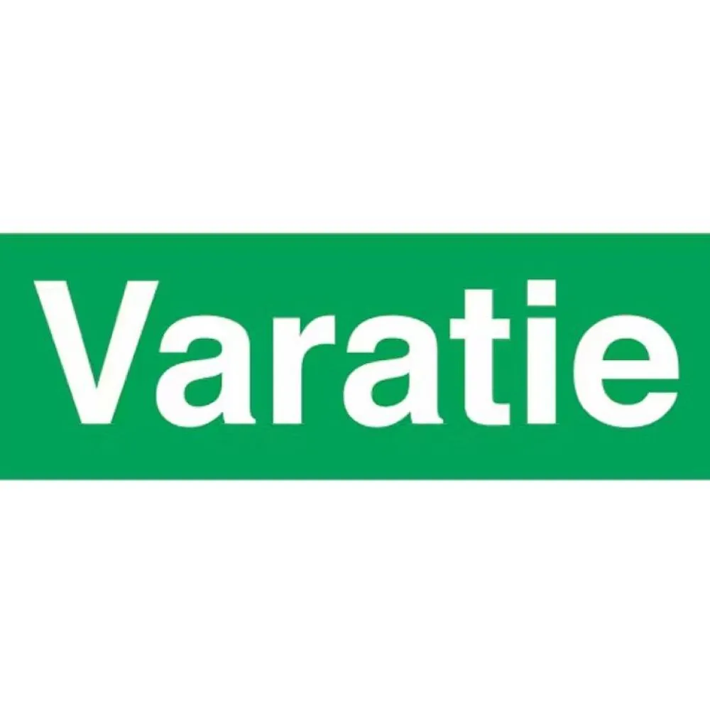 Merkintäkilpi "Varatie", 20x8cm, jälkivalaiseva*Suomen Turvakauppa Clearance
