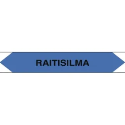 Clearance Merkintätarra/putkistotarra "Raitisilma", 16x2.5cm, 5kpl Kyltit Ja Varoitustarrat